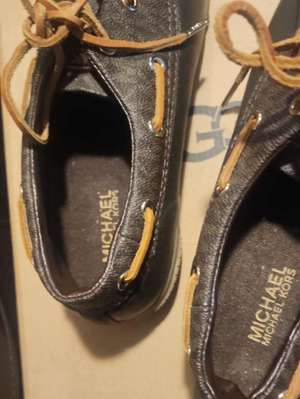 Michael Kors Brown and Tan Duck Shoes - Picture 2 of 5
